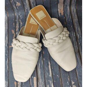 Dolce Vita Mule Women’s 9M 9 Gracen Flat Braided Mule Cream Slip on Shoes